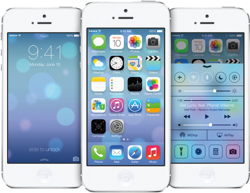 Flat Design Apple iOS7